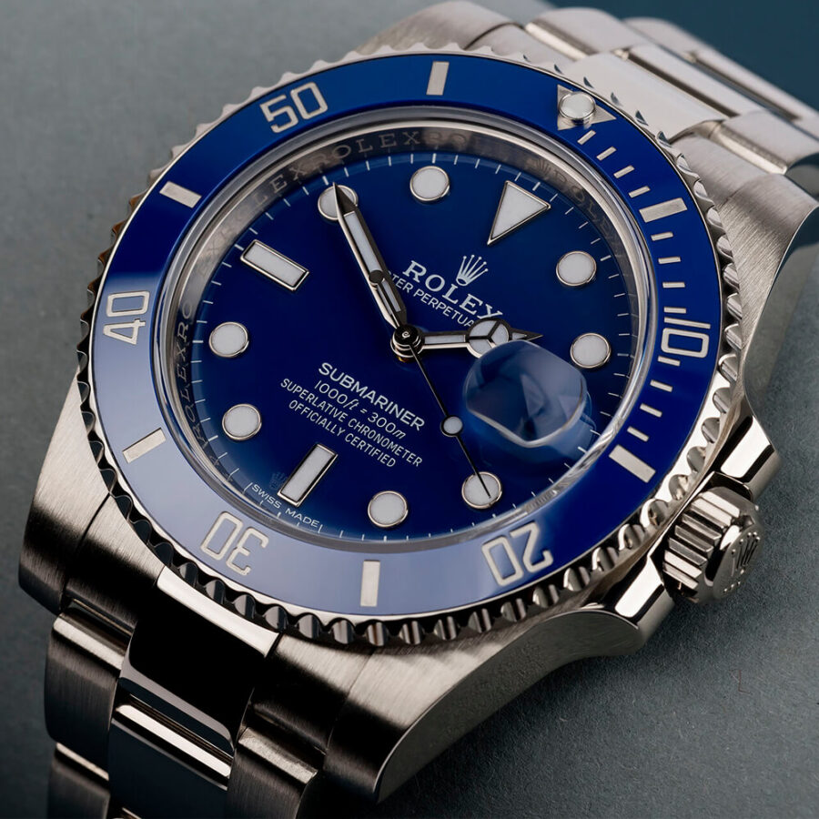 replica rolex submariner 116619LB blue watches A 2