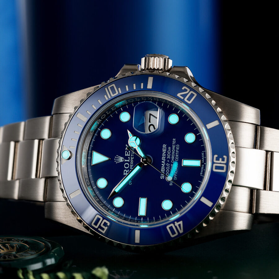 replica rolex submariner 116619LB blue watches A 6