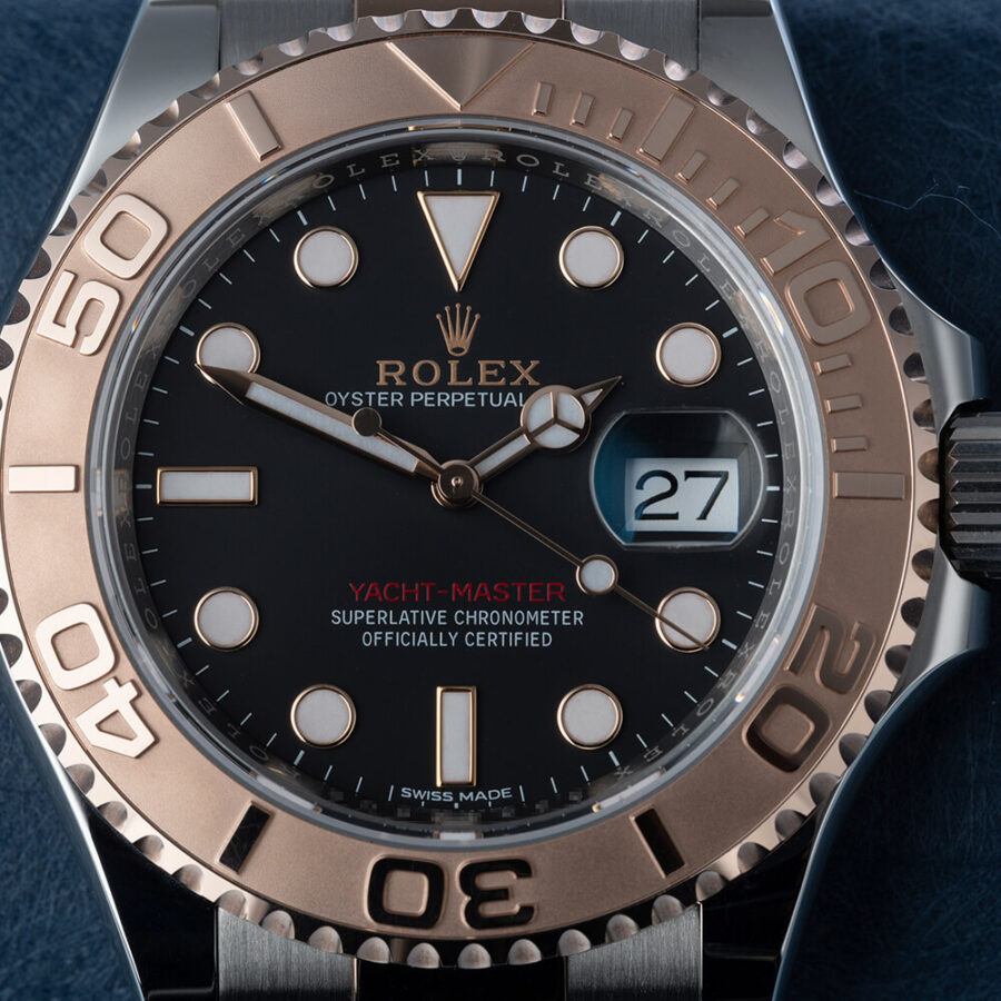 replica rolex yacht master gold black watches h 3