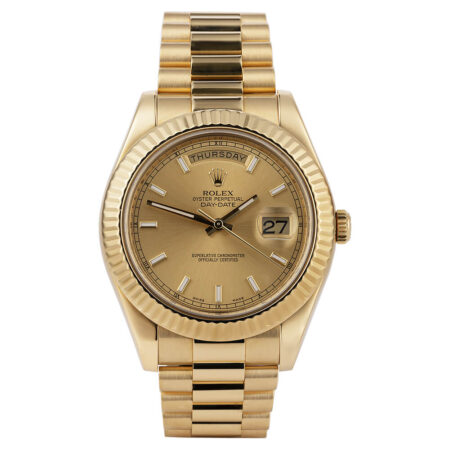 Replica Rolex Day-Date 41MM Yellow Gold Dial 218238