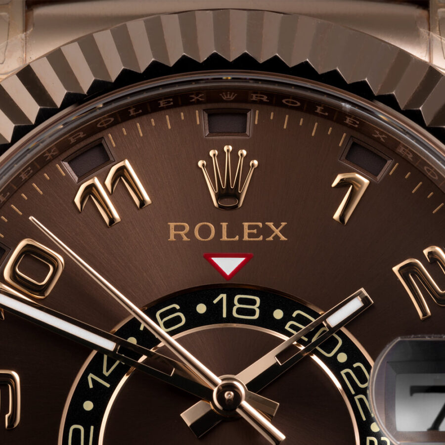 rolex sky dweller replica 326135 gold watches U 4