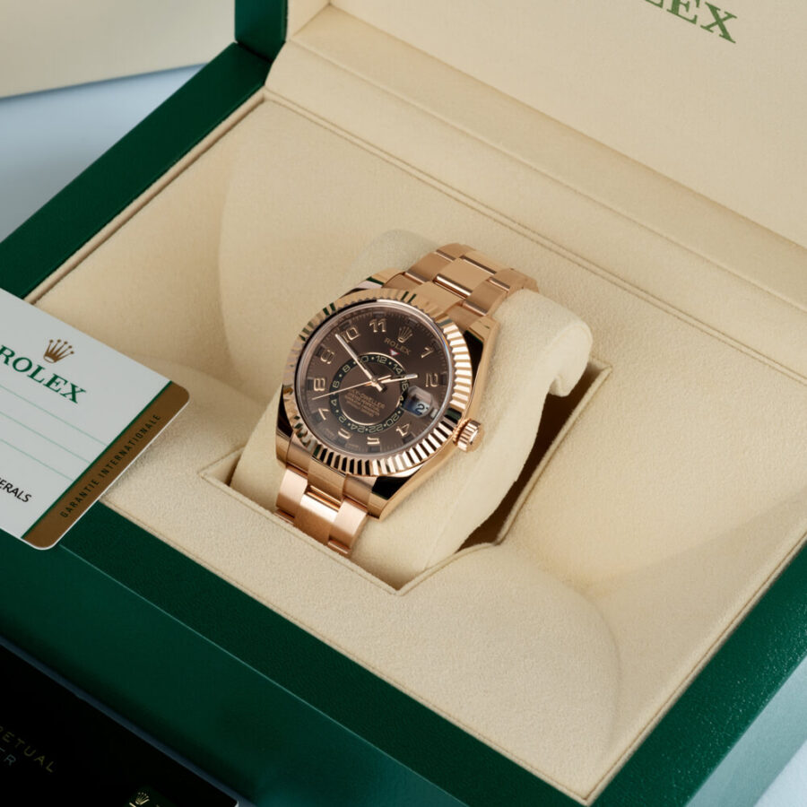 rolex sky dweller replica 326935CHAO gold watches U 10
