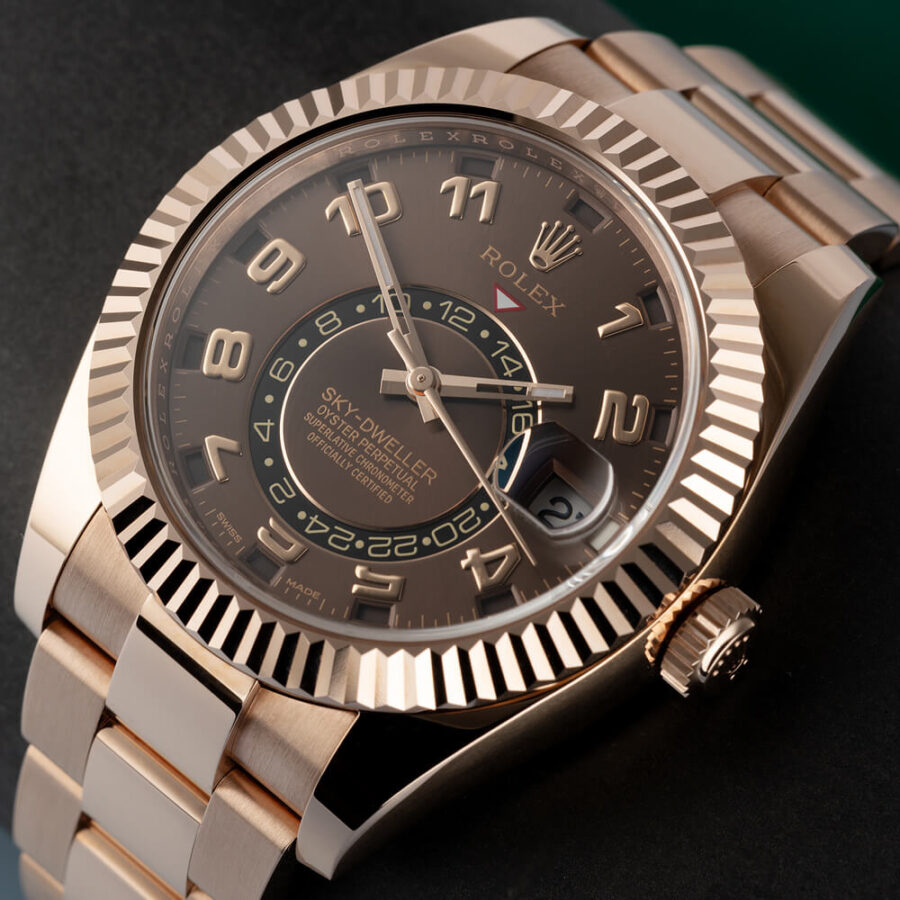 rolex sky dweller replica 326935CHAO gold watches U 2
