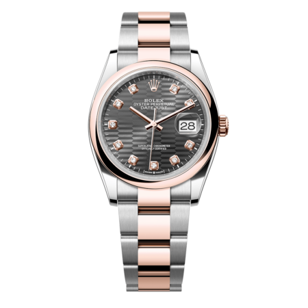 2023 High Quality Rolex Replica Watches Datejust 36MM m126201-0042 slate fluted-motif, diamond-set Dial