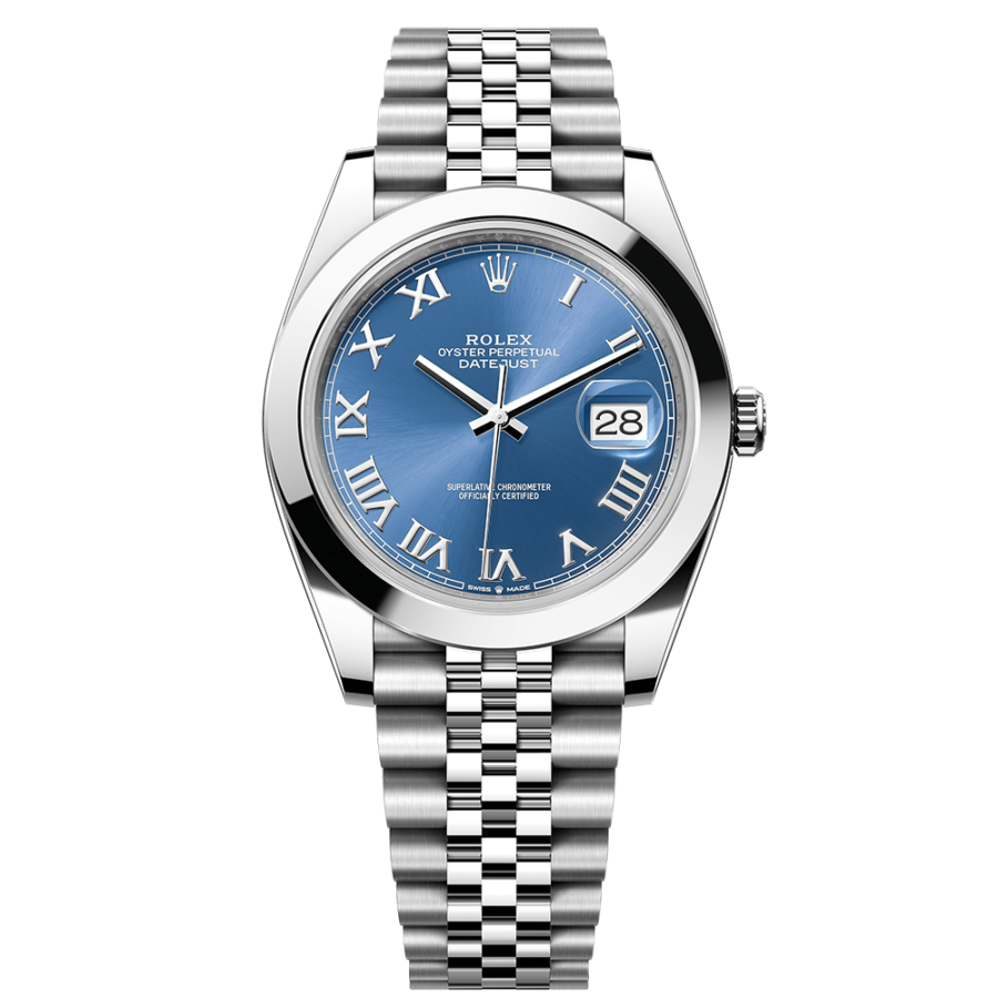 2023 High Quality rolex replica watches Datejust Men’s 41MM m126300-0018 azzurro-blue dial