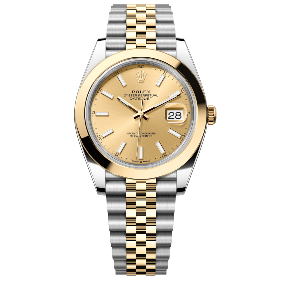 2023 High Quality rolex replica watches Datejust Men’s 41MM m126303-0010 champagne-colour dial