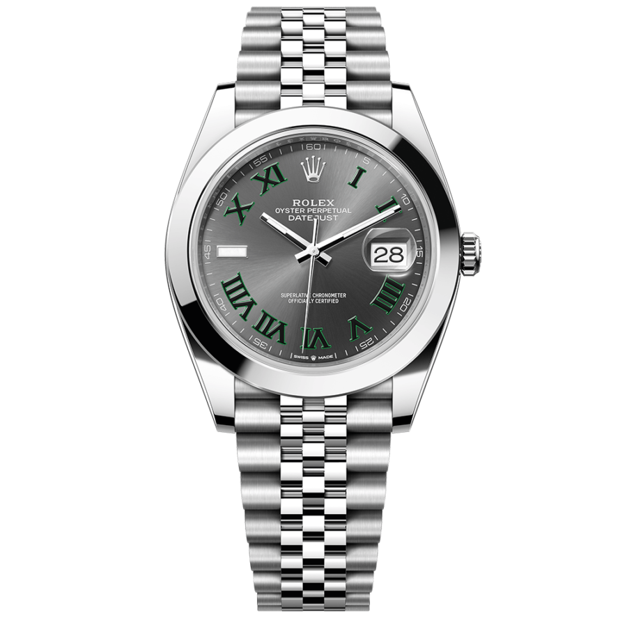 2023 High Quality rolex replica watches Datejust Men’s 41MM m126300-0014 slate dial and a Jubilee bracelet