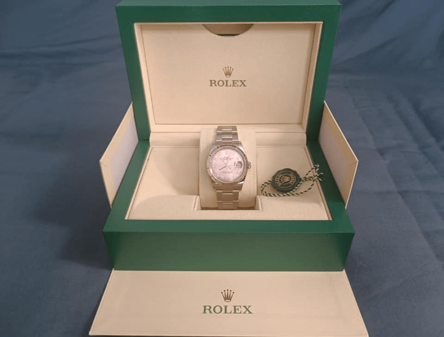 2023 High Quality Copy of rolex watch Unisex Datejust 36MM m126234-0032 pink, diamond-set dial