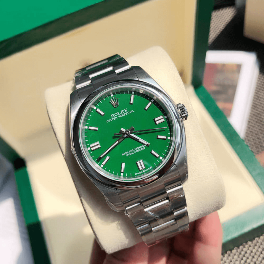 2023 High Quality Copy of rolex watch Men’s oyster perpetual 36MM m126000-0005 green dial