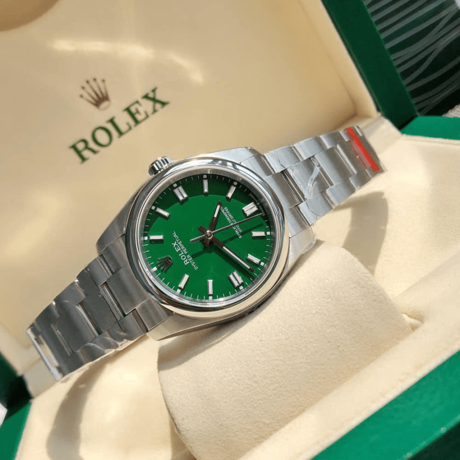 2023 High Quality Copy of rolex watch Men’s oyster perpetual 36MM m126000-0005 green dial