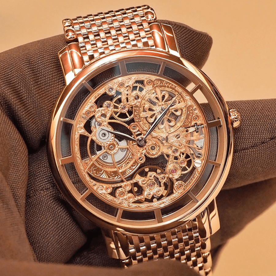 High Quality Replica patek philippe male 39MM COMPLICATIONS 5180-1R-001 Rose gold dial, Rose gold bracelet strap
