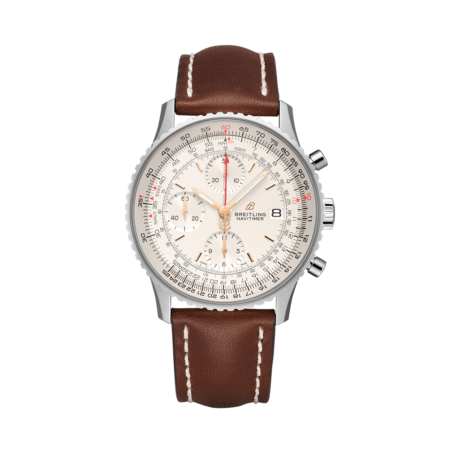 High Quality Replica Breitling male 41MM Navitimer A13324121G1X3 Pearl White Dial Calfskin leather