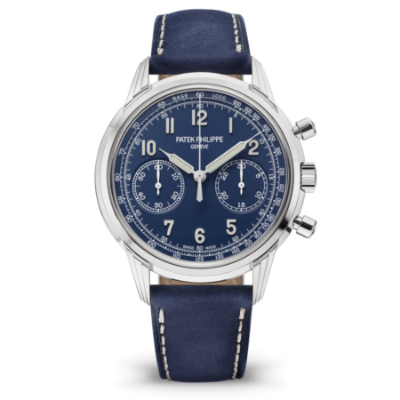 High Quality Replica patek philippe male 41MM COMPLICATIONS 5172G-001 Blue varnished dial, Calfskin strap