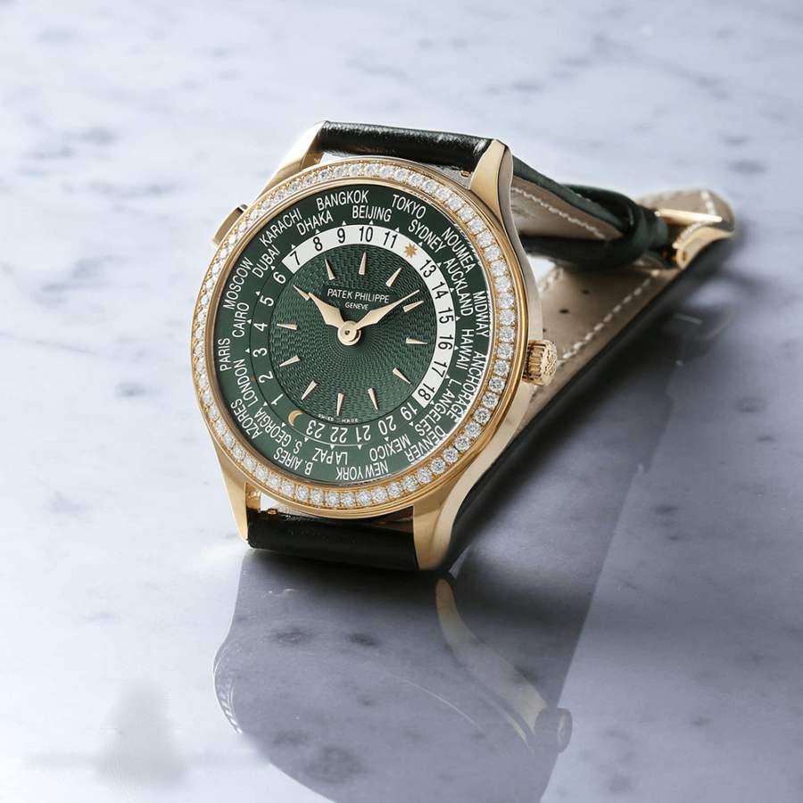 High Quality Replica patek philippe Female 36mm COMPLICATIONS 7130R-014 Olive green dial,Calfskin strap