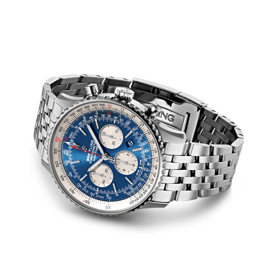 High Quality Replica Breitling male 46MM Navitimer AB0127211C1A1 blue Dial Stainless steel