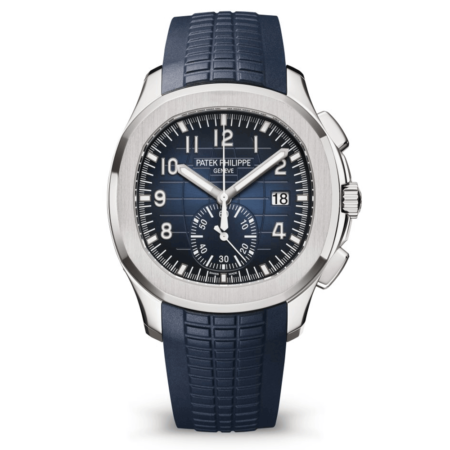 High Quality Replica Patek Philippe male 42.2MM Aquanaut 5968G-001 Blue, black-gradient, embossed with Aquanaut pattern Dial Composite material strap